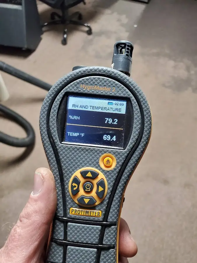 Moisture meter humidity assessment for Fire & Smoke Damage Restoration in Chelsea